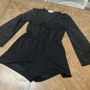 Almost Famous L Black Romper